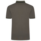 KAM Mini Geo-Print Polo Shirt