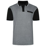 KAM Mini Geo-Print Polo Shirt