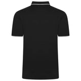 KAM Mini Geo-Print Polo Shirt