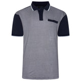 KAM Mini Geo-Print Polo Shirt