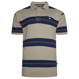 KAM Multi Stripe Rugby Polo Shirt