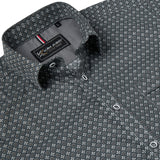 KAM Short Sleeve All Over Geo Print Shirt