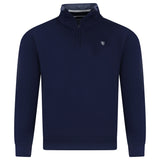 Charles Norton Quarter Zip Contrast Sweater