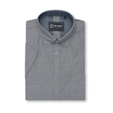 KAM Long Sleeve Geo Print Shirt