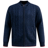 D555 Zip Up Knit Sweatshirt