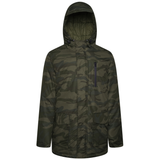 KAM Mens Camo Print Coat