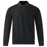 Long Sleeve Polo Sweatshirt