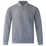 Long Sleeve Polo Sweatshirt