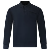 Long Sleeve Polo Sweatshirt