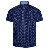 KAM Short Sleeve Floral Print Shirt