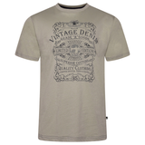 KAM Short Sleeve Denim Print Tee Shirt