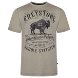KAM Greystone Print T shirt