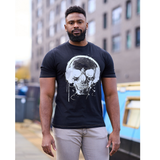 KAM Skull Headphones Printed T-Shirt