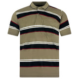 Charles Norton Short Sleeve Striped Polo Shirt