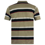 Charles Norton Short Sleeve Striped Polo Shirt