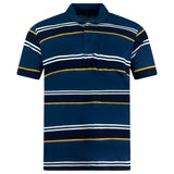 Charles Norton Short Sleeve Striped Polo Shirt