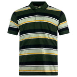 Charles Norton Short Sleeve Striped Polo Shirt