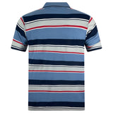 Charles Norton Short Sleeve Striped Polo Shirt