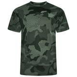 KAM Mens Active Camo Print Tee