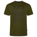 KAM Short Sleeve Denim Print Tee Shirt