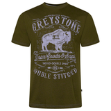 KAM Greystone Print T shirt