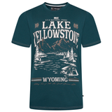 KAM Lake Yellowstone Print T-Shirt