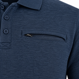 Charles Norton Harrison 3-Button Polo Sweater