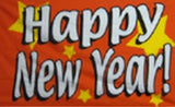 5X3 FT New Years Flags