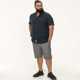 D555 Short Sleeve Linen Blend Shirt