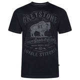 KAM Greystone Print T shirt