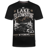 KAM Lake Yellowstone Print T-Shirt