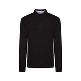 KAM Long Sleeve Polo Pique Shirt