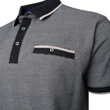 KAM Dobby Polo Shirt With Tipping