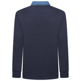 KAM Long Sleeved Casual Rugby Polo Shirt