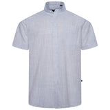 KAM Short Sleeve Stripe Grandad Shirt