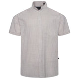 KAM Short Sleeve Stripe Grandad Shirt