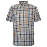 KAM Short Sleeve Check Shirt 6336