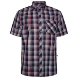 KAM Short Sleeve Check Shirt 6337