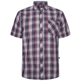 KAM Short Sleeve Check Shirt 6337
