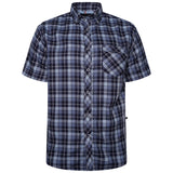 KAM Short Sleeve Check Shirt 6338