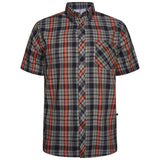 KAM Short Sleeve Check Shirt 6338