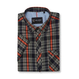 KAM Short Sleeve Check Shirt 6338