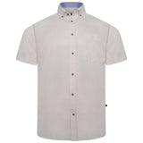 KAM Short Sleeve Linen Mix Shirt