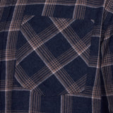 KAM Long Sleeve Check Print Shirt