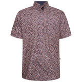 KAM Short Sleeve Floral Print Shirt