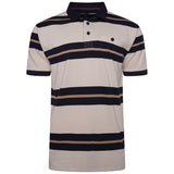 KAM Striped Rugby Polo Shirt