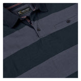 KAM Rugby Polo Short Sleeve Shirt Striped