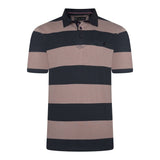 KAM Rugby Polo Short Sleeve Shirt Striped
