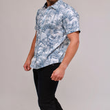 KAM Short Sleeve Summer Print Shirt