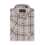 KAM Short Sleeve Check Shirt